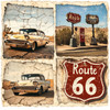 PREORDER - ships July: SSC DESIGNS Road Trip Route 66 12x12 Paper: Route 66 Roadmap