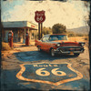 PREORDER - ships July: SSC DESIGNS Road Trip Route 66 12x12 Paper: Souvenir Strip
