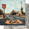 PREORDER - ships July: SSC DESIGNS Road Trip Route 66 12x12 Paper: Bagdad Cafe Break