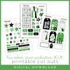 DIGITAL DOWNLOAD: PRINTABLES BY DEBBIE True Colors Graduation Cut Outs - Green (2026)
