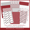 SCRAPBOOK GENERATION Printed Printables True Colors Graduation Papers - Maroon