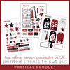 SCRAPBOOK GENERATION Printed Printables True Colors Graduation Cut Outs - Maroon (2026)