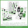 SCRAPBOOK GENERATION Printed Printables True Colors Graduation Cut Outs - Green (2026)