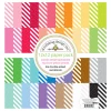 PREORDER - ships in July: DOODLEBUG DESIGNS 12x12 Candy Stripe/Sprinkles Petite Print Pack - Rainbow