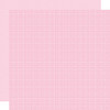 PREORDER - ships in July: BELLA BLVD Bella Besties 12x12 Graph & Dot Cardstock - Cotton Candy (25 sheets)