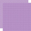 PREORDER - ships in July: BELLA BLVD Bella Besties 12x12 Graph & Dot Cardstock - Plum (25 sheets)