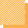PREORDER - ships in July: BELLA BLVD Bella Besties 12x12 Gingham & Stripes Cardstock - Orange (25 sheets)