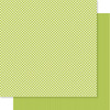 PREORDER - ships in July: BELLA BLVD Bella Besties 12x12 Gingham & Stripes Cardstock - Pickle Juice (25 sheets)