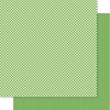 PREORDER - ships in July: BELLA BLVD Bella Besties 12x12 Gingham & Stripes Cardstock - Guacamole (25 sheets)