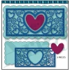 DARE 2B ARTZY Cutting Die: Slim-Mini Heart Background