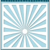 DARE 2B ARTZY 6x6 Stencil: Sunburst