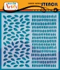 DARE 2B ARTZY 6x6 Stencil: Leaf & Grunge Dots