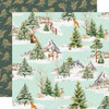PREORDER - ships September: SIMPLE STORIES Simple Vintage Evergreen Memories 12x12 Paper: Fresh Snow