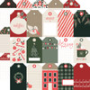 PREORDER - ships September: SIMPLE STORIES Mistletoe & Holly 12x12 Paper: Tag Elements