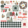 PREORDER - ships September: SIMPLE STORIES Mistletoe & Holly Chipboard Pieces