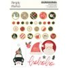 PREORDER - ships September: SIMPLE STORIES Mistletoe & Holly Decorative Brads