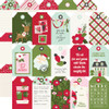 PREORDER - ships August: SIMPLE STORIES Kringle & Co. 12x12 Paper: Tag Elements