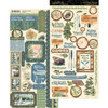 GRAPHIC 45 Adventure Awaits Cardstock Sticker Set