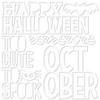 PREORDER - ships August: BELLA BLVD Boo To You Cut Outs - Happy Halloween