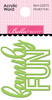 PREORDER - ships August: BELLA BLVD Acrylic Word - Family Fun (coordinates with Zoo Day)