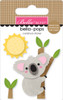 PREORDER - ships August: BELLA BLVD Zoo Day Bella-Pops 3D Stickers - Cozy Koala