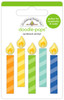 PREORDER - ships late AUGUST: DOODLEBUG DESIGNS Balloons & Banners Doodle-Pops Sticker: Make A Wish
