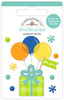 PREORDER - ships late AUGUST: DOODLEBUG DESIGNS Balloons & Banners Doodle-Pops Sticker: Surprise Party