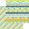 PREORDER - ships late AUGUST: DOODLEBUG DESIGNS Balloons & Banners 12x12 Paper: Celebration Streamers