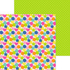 PREORDER - ships late AUGUST: DOODLEBUG DESIGNS Cupcakes & Candles 12x12 Paper: Balloon Bouquet