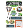 PAPER HOUSE PRODUCTIONS 3D Stickers: Lacrosse