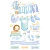 PAPER HOUSE PRODUCTIONS 3D Stickers: Baby Boy Watercolor