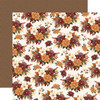 CARTA BELLA Here Comes Autumn 12x12 Paper: Fall Floral Bunches