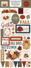 CARTA BELLA Here Comes Autumn 6x13 Chipboard Word & Phrases