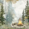 COMING SOON: 49 AND MARKET 12x12 Paper: Campfire Memories - Campfire
