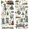 COMING SOON: 49 AND MARKET Laser Cut Elements: Campfire Memories - Fishing