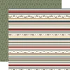 ECHO PARK Joy To The World 12x12 Paper: Holly And Stripes
