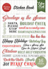 ECHO PARK Essentials Phrases Sticker Book: Christmas