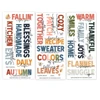 PREORDER - ships late October: PRETTY LITTLE STUDIO 6x12 Die-Cuts  | Sweater Weather Word Titles