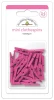 DOODLEBUG DESIGNS Monochromatic Mini Clothespins: Bubblegum