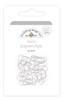DOODLEBUG DESIGNS Monochromatic Mini Paper Clips: Lily White