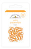 DOODLEBUG DESIGNS Monochromatic Mini Paper Clips: Tangerine