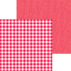 DOODLEBUG DESIGNS Monochromatic Collection 12x12 Cardstock - Buffalo Check/Wood Grain: Ladybug