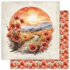 PAPER ROSE Poppy Garden 12x12 Paper: Basics A