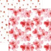 PAPER HOUSE PRODUCTIONS 12x12 Paper: Watercolor Floral - Red
