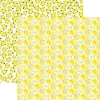 PAPER HOUSE PRODUCTIONS 12x12 Paper: Watercolor Floral - Yellow