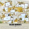 SCRAPBOOK GENERATION Kit: Golden Moments (5 one-page layouts)