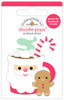 PREORDER - ships late NOVEMBER: DOODLEBUG DESIGNS Dear Santa Doodle-Pops Sticker: Cookies & Cocoa