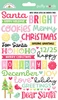 PREORDER - ships late NOVEMBER: DOODLEBUG DESIGNS Dear Santa Puffy Words Stickers