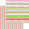 PREORDER - ships late NOVEMBER: DOODLEBUG DESIGNS Dear Santa 12x12 Paper: seasonal stripes