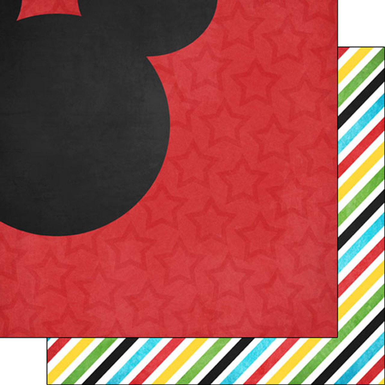 SCRAPBOOK CUSTOMS 12x12 Disney Themed Paper: Ear Hats - Scrapbook Generation